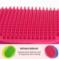 thumbnail image 4 of 4Pcs Professional Adjustable Handle Dog and Cat Bath Brush with Rubber Bristles for Pet Grooming and Massaging, 4 of 8