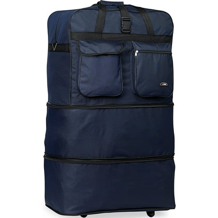 Travel Sport Hipack 36&quot; Inch expandable wheeled duffle bag Navy Blue - 0