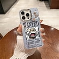 thumbnail image 1 of Electroplated Anime Case One Piece Roronoa Zoro Straw Hat Luffy For iPhone 15 14 Plus 15 14 13 12 11 Pro X Xs Max 7 8 Plus Cover, 1 of 1