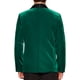 thumbnail image 3 of INSPIRAR CHIC Blazer de Hombre con Solapa de Chal de Un Botón Ajustado para Boda Traje de Tuxedo de Terciopelo Chaqueta L Verde Oscuro, 3 of 4