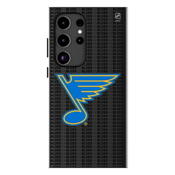 Keyscaper St. Louis Blues Text Backdrop Galaxy Magnetic Bump Case