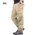 thumbnail image 2 of Sonducket Pantalón cargo cómodo y cálido de poliéster para hombre, pantalón cálido de invierno para actividades al aire libre Prendas para la parte inferior del cuerpo Caqui XXL, 2 of 6