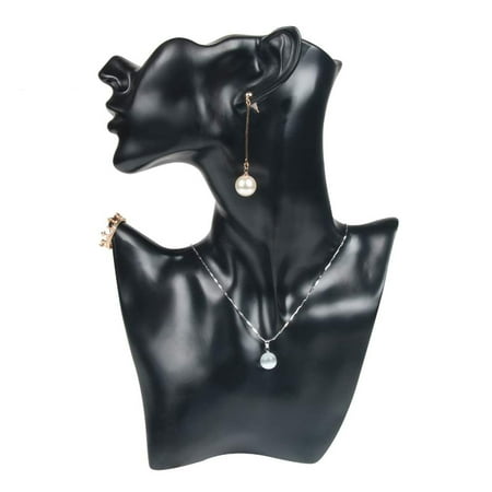 Jewellery Mannequin Bust Mannequin Head Bust Stand Necklace Earring Holder Jewellery Set Organizer Model Shop Jewellery Display Rack Show Earring Hanging Organizer