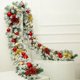 thumbnail image 2 of 2.7m Rattan Christmas Garland Wreath Artificial Flower Christmas Rattan Banner Xmas Fireplace Stairs Decor Wall Hanging Decor, 2 of 5