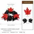 thumbnail image 2 of Beautynvta Maple Leaf Candle Ring Wreath, Artificial Fall Candle Holder Garland, Autumn Table Centerpiece Decor for Party Home Decorations, 2 of 4