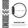 thumbnail image 4 of KOMI Compatible for Samsung Galaxy 7 6 5 4 40mm 44mm /Galaxy Watch FE 2024/Galaxy 3 41mm/Galaxy Watch 42mm/Active 2 Watch Band, 2 Pack 20mm Women Jewelry Bling Metal Strap Black, 4 of 6