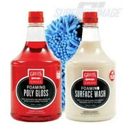 Griot's Garage Foaming Surface Wash and Foaming Poly Gloss 35 oz Kit with Superior Image Chenille Wash Mitt