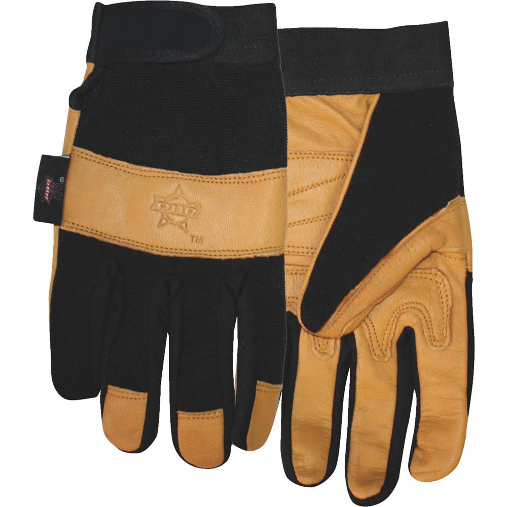 Midwest Quality Glove Large Lethr Palm Pbr Glove PB116-L - Walmart.com ...
