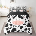 thumbnail image 2 of Castle Fairy Cartoon Cow Twin Bedding Sets,Kawaii Farmhouse Animal Bedding Comforter Set, 2 of 8