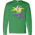 thumbnail image 3 of Inktastic Party Gras Mardi Gras Jester Hat Long Sleeve T-Shirt, 3 of 5