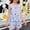 Blue, variant on Eltusu Girls Summer Outfit Sets, Printed Elastic Waist Crew Neck Sleeveless Tank Tops & Shorts Sets Pink Size 7-8T
