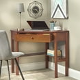 thumbnail image 3 of Corner Writing Desk with Pullout Drawer and Shelf, Various Finishes, 3 of 3