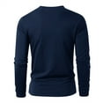 thumbnail image 4 of FAIWAD Long Sleeve Shirt for Mens V Neck Slim Stretch Lightweight Tops Casual Solid Color Pullover Tops, 4 of 7