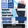 thumbnail image 3 of Fingerless Compression Support Gloves with Adjustable Wrist Strap for Men Women, Soft Stretch Hand Gloves for Office Typing Daily Use, 3 of 5