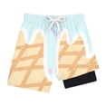 thumbnail image 3 of MEZZALL Children Boys Layer Ice Cream Print Swimwear For Kids Comfortable And Swimsuit With Ice Cream Artwork Summer Beach Breathable Bathing Suit Beachwear, 3 of 3