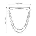 thumbnail image 2 of Soimiss Lapel Pin With Chain Necktie Pin Alloy 1Pack, 2 of 8