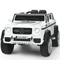 thumbnail image 1 of Patiojoy Licensed Mercedes Benz 12V Electric Kid RC Car Battery Powered Ride On Car White, 1 of 8