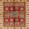 thumbnail image 1 of Ahgly Company Machine Washable Indoor Square Abstract Tomato Red Area Rugs, 7' Square, 1 of 7