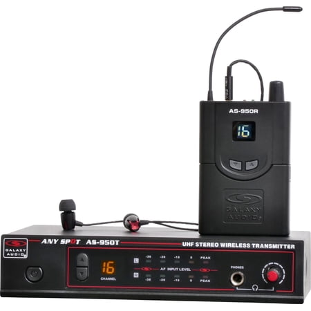 UPC: 0691281808524 | Galaxy Audio AS950N 950 Series Wireless Personal Monitoring System with EB4  16 Selectable