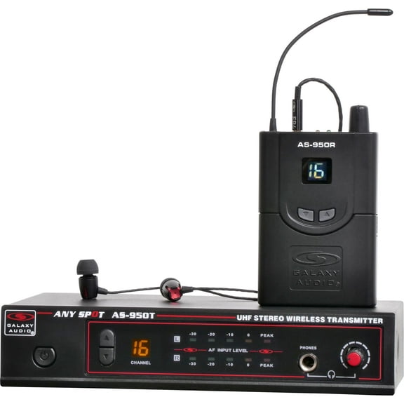 Galaxy Audio AS-950 Wireless In-Ear Monitor System Band P2