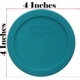 thumbnail image 2 of Pyrex Replacement Lid 7201-PC Turquoise Plastic Cover (4-Pack) for Pyrex 7201 4-Cup Bowl (Sold Separately), 2 of 6