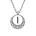 thumbnail image 1 of Chiffres Romains un en Colliers Noirs Pendentif Rétro Étoiles de Lune Bijoux, 1 of 3