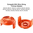 thumbnail image 5 of Bobina de repuesto de hilo para recortadora Dinheiro para recortadora de césped y tapa de carrete para recortadora de césped Tapa de carrete para recortadora, compatible con Worx WG180 WG163 WA0010, 5 of 5