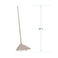 thumbnail image 4 of Boardwalk Deck Mop 54" Wooden Handle 20oz Cotton Fiber Head 6/Carton 120C, 4 of 11