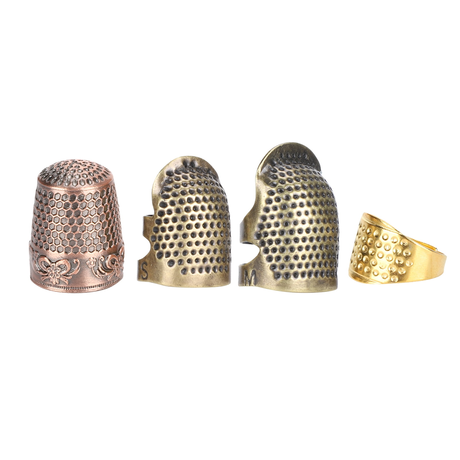 FINGER THIMBLE metal protector ADJUSTABLE sewing knitting quilting UK seller 