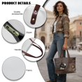 thumbnail image 5 of ZUXONGSY Leather Daisy Cat Print Tote Handbag for Women Portable Handle Handbag Casual Top Handle Satchel with Inner Pocket for Tours Daily Use, 5 of 6