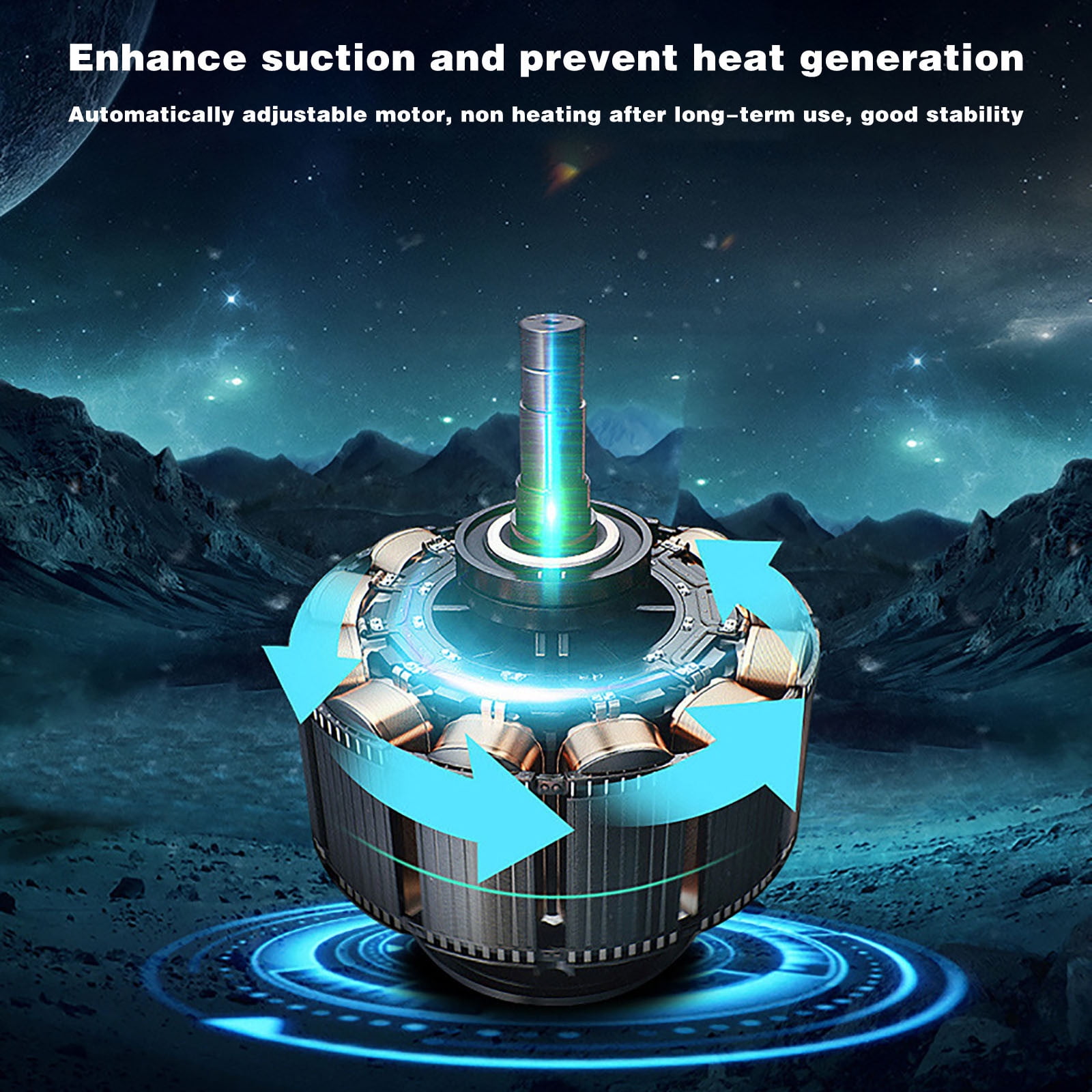 Pompotops Handheld Vacuum Cordless Car Vacuum Cleaner, Automotive Vacuum Cleaner, Dry And Wet Dual Purpose, Strong Suction 120W, High-power Car Mounted Vacuum Cleaner