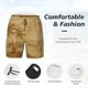 thumbnail image 3 of Fotbe Retro Palm Tree Traje de Baño para Hombre – Shorts de Natación de Secado Rápido con Forro y Bolsillos-X-Large, 3 of 6