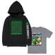 thumbnail image 1 of Conjunto de ropa Minecraft, sudadera con capucha y camiseta para niños, talla 8, 1 of 7