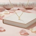 thumbnail image 3 of Deeceymbur Women Gold Initial Necklace Letter Dainty Pendant Personalized Alphabet Name Chain, 3 of 8
