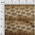 thumbnail image 2 of oneOone Velvet Brown Fabric Conversational Eye Dress Material Fabric Print Fabric By The Yard 58 Inch Wide, 2 of 4