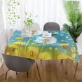 thumbnail image 6 of Ryvnso Dandelion and Bee Rectangle Table Cloth Tablecover Dinning Tablecloth 54"x54", 6 of 8