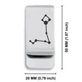 thumbnail image 2 of Stainless Steel Pisces (Two Fishes) Astrology Constellation Classic Slim Money Clip Credit Card Holder, 2 of 2
