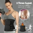 thumbnail image 5 of QRIC 2-In-1 Neoprene Sauna Waist Trainer Corset Sweat Belt for Women Weight Loss Compression Trimmer Shapewear With 2 Detachable Straps, 5 of 7