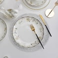 thumbnail image 7 of 1 Pcs Round Placemats,Pvc Hollow Out Placemats,14.96 Inch Round Placemats,Washable Easy Clean Wipeable Non-Slip Stain Heat-Resistant Dining Table Place Mats,Dinning Table Place Mats Decorative,Gold, 7 of 7