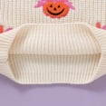 thumbnail image 4 of HNMKIU Girls Sweaters Halloween Pumpkin Embroidery Knit Top Toddlers Soft Comfortable Fall Winter Casual Outfit，18-24 Months, 4 of 8