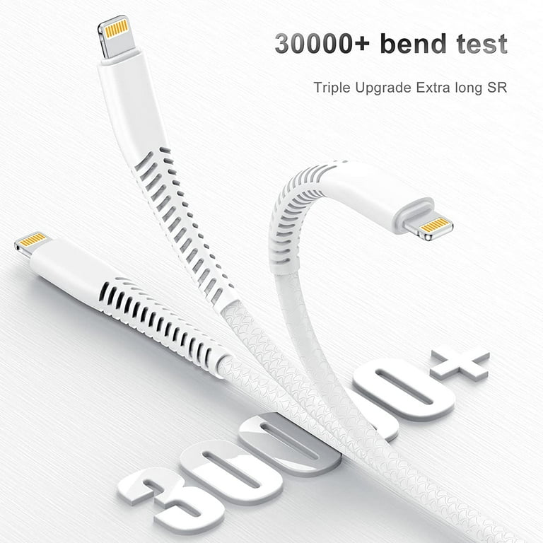 onn. 6' Lightning to USB-C Charging Cable for iPhone, iPad, Mfi  Certificated, White, Single Pack