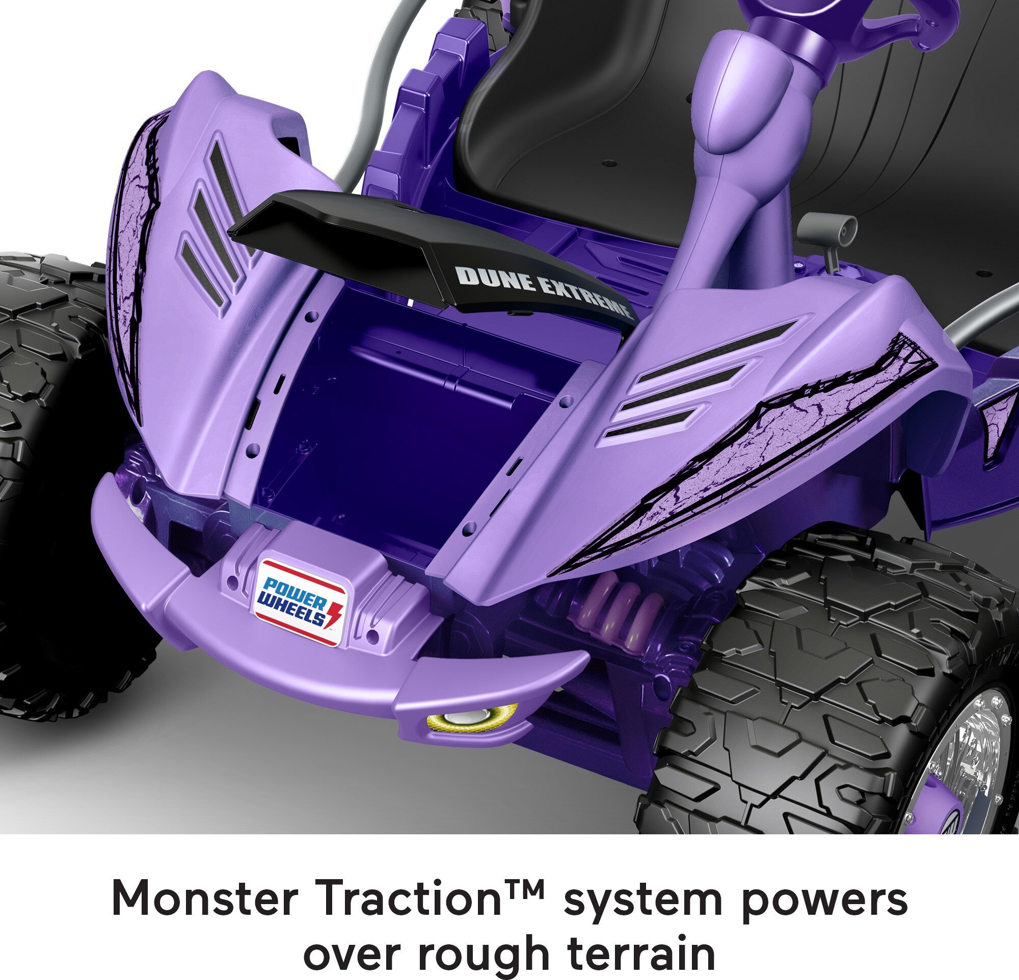 12V Power Wheels Dune Racer Extreme Battery-Powered Ride-on, Purple, for a Child Ages 3-7 - image 5 of 6