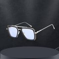 thumbnail image 4 of de sol cuadradas para mujer de moda Sombras tamaño Protección Azul Hugo gafas de sol de mujer, 4 of 7