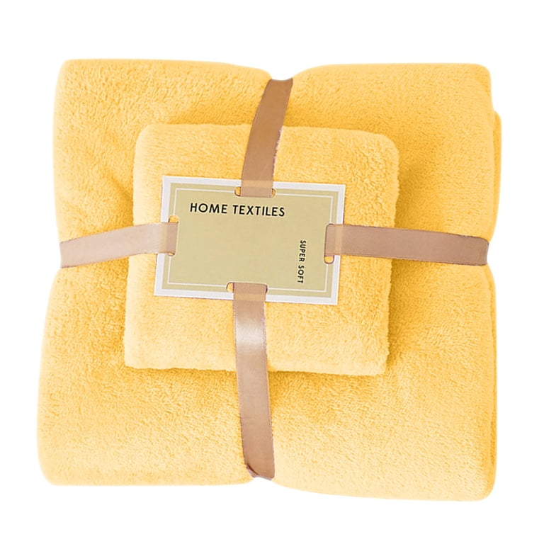 RBCKVXZ 2-Pack Microfiber Bath Towel Set - Bath and Face Towel Kit