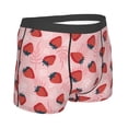 thumbnail image 4 of Uemuo Strawberries Pattern Men's Boxer Briefs,Trunk Anti-Chafing,Comfortable, Durable, and Stylish Underwear-XX-Large, 4 of 9
