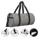 thumbnail image 3 of Balery Black And White Houndstooth Bolsa de Gimnasio para Mujeres y Hombres, Bolsa de Viaje Impermeable, Bolsa de Fin de Semana con Compartimento para Zapatos y Bolsillo Húmedo, 3 of 6
