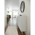 thumbnail image 4 of Nexera Slim Modern Wood Accent Cabinet with 2 Doors, White, 4 of 6