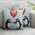 thumbnail image 3 of COMIO  Penguin Pillow Covers, Valentines Pillow Covers ,Couple Gifts,Love is Hanging Out Together Pillowcases,Couples Pillowcases,Gifts for Girlfriend,Penguin Gifts,Valentines Day Gifts, 3 of 5
