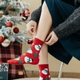 thumbnail image 4 of MZXELPRJD No Show Socks Womens Ladies Autumn Winter Christmas Socks Santa Cartoon Cotton Socks, Womens Socks Size 9-11 Red, 4 of 4