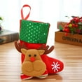 thumbnail image 5 of HCTSHG Christmas Stockings, Christmas Stocking Deer Santa Snowman Burlap Plaid Xmas Stocking Holiday Christmas Decoration for Family Kids, 5 of 5